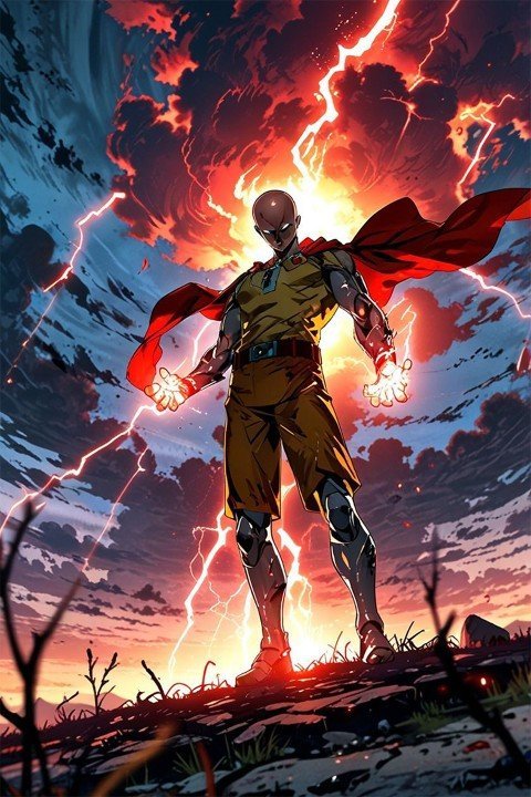 One‑Punch Man – 1 Panneau – Plusieurs Tailles | Décoration Maison