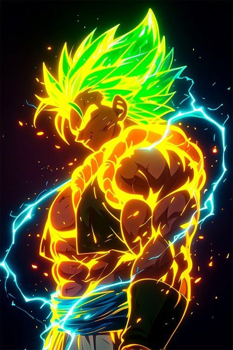 لوحة Dragon Ball – قطعة واحدة – برشة أحجام | ديكور دارك