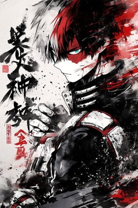 لوحة My Hero Academia – قطعة واحدة – برشة أحجام | ديكور دارك