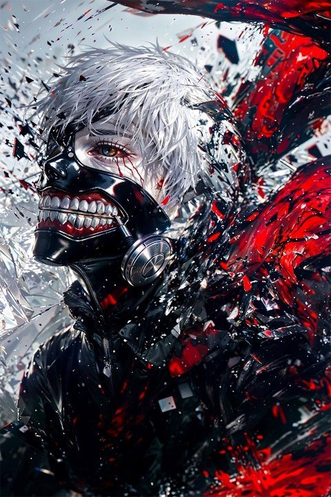 Tokyo Ghoul – 1 Panneau – Plusieurs Tailles | Décoration Maison