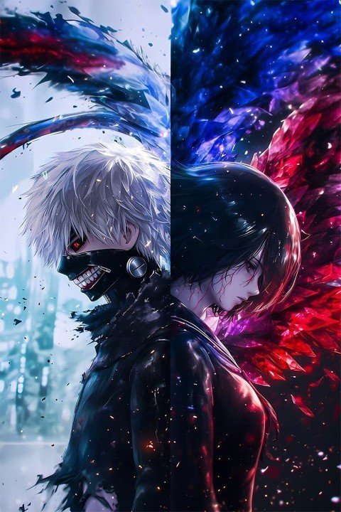 Tokyo Ghoul – 1 Panneau – Plusieurs Tailles | Décoration Maison