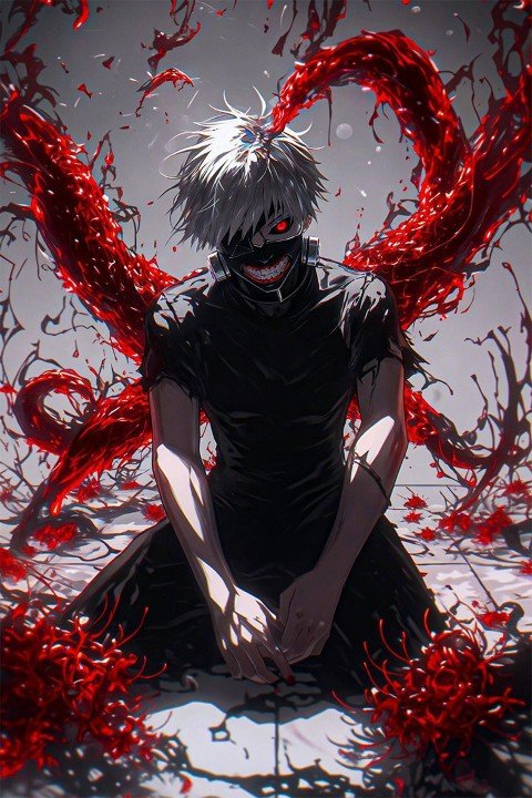 Tokyo Ghoul – 1 Panneau – Plusieurs Tailles | Décoration Maison