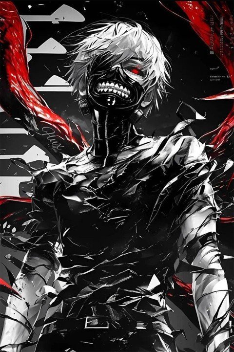 Tokyo Ghoul – 1 Panneau – Plusieurs Tailles | Décoration Maison
