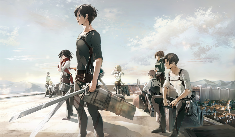 لوحة Attack On Titan AOT – قطعة واحدة – برشة أحجام | ديكور دارك