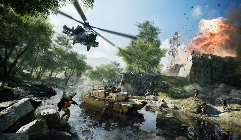 لوحة Battlefield – قطعة واحدة – برشة أحجام | ديكور دارك