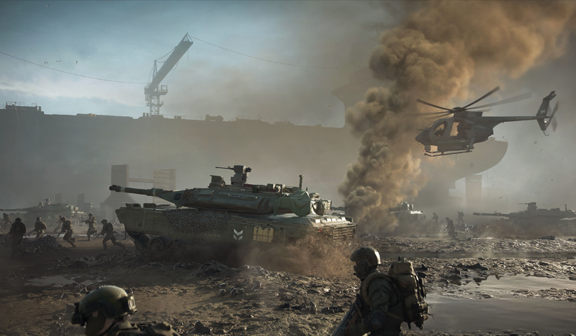 لوحة Battlefield – قطعة واحدة – برشة أحجام | ديكور دارك