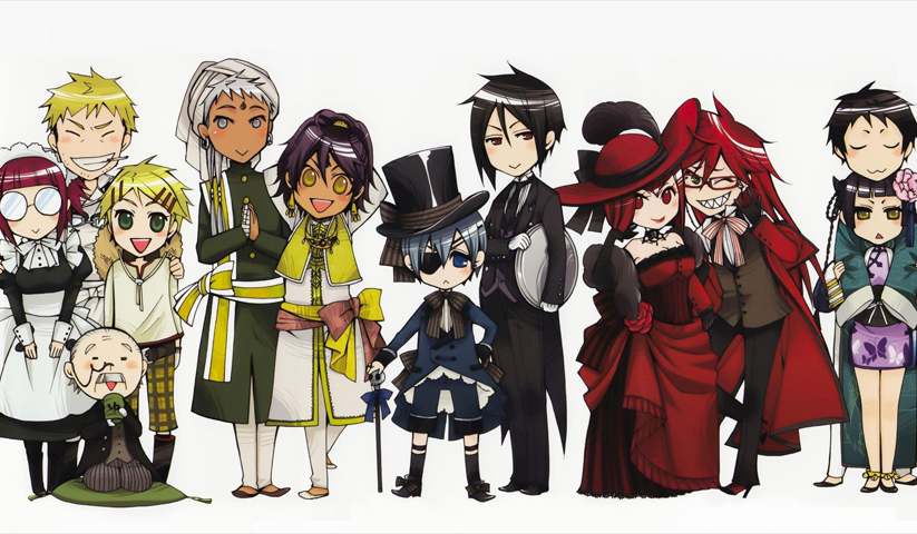 لوحة Black Butler – قطعة واحدة – برشة أحجام | ديكور دارك