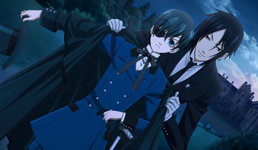 لوحة Black Butler – قطعة واحدة – برشة أحجام | ديكور دارك