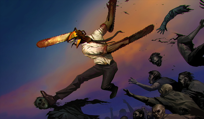 Chainsaw Man – 1 Panneau – Plusieurs Tailles | Décoration Maison