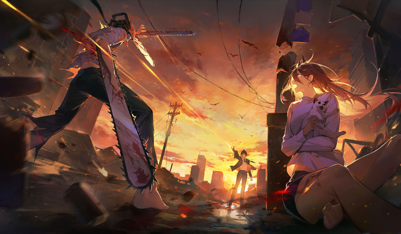 Chainsaw Man – 1 Panel – Multiple Sizes | Home Decor