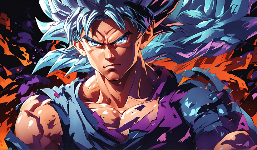 لوحة Dragon Ball – قطعة واحدة – برشة أحجام | ديكور دارك