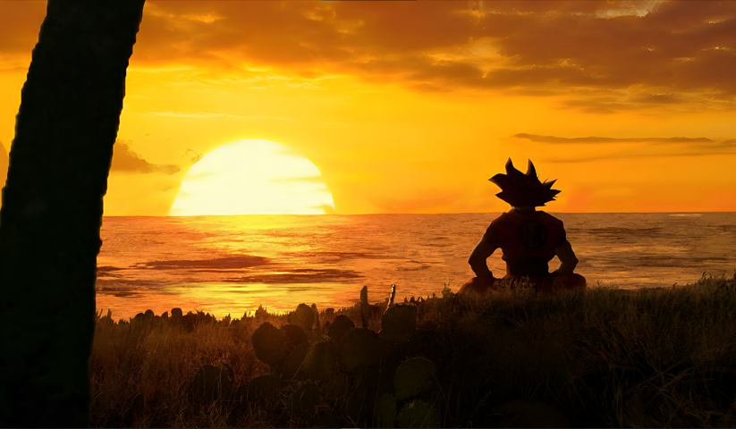 لوحة Dragon Ball – قطعة واحدة – برشة أحجام | ديكور دارك