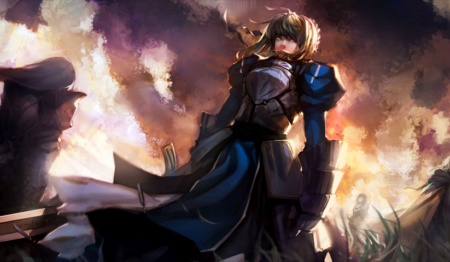 لوحة Fate Zero – قطعة واحدة – برشة أحجام | ديكور دارك