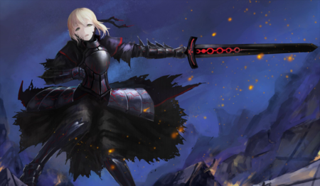 لوحة Fate stay night – قطعة واحدة – برشة أحجام | ديكور دارك