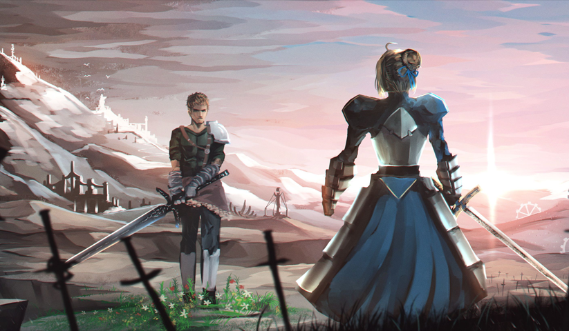 Fate stay night – 1 Panneau – Plusieurs Tailles | Décoration Maison