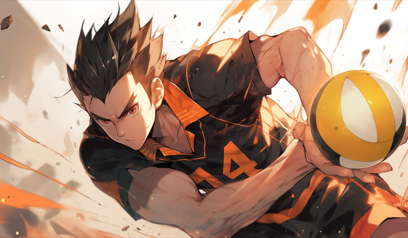 لوحة Haikyuu! – قطعة واحدة – برشة أحجام | ديكور دارك