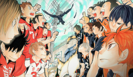 لوحة Haikyuu! – قطعة واحدة – برشة أحجام | ديكور دارك