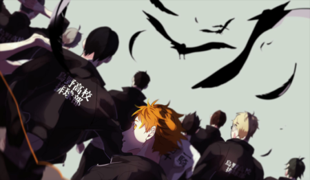 لوحة Haikyuu! – قطعة واحدة – برشة أحجام | ديكور دارك