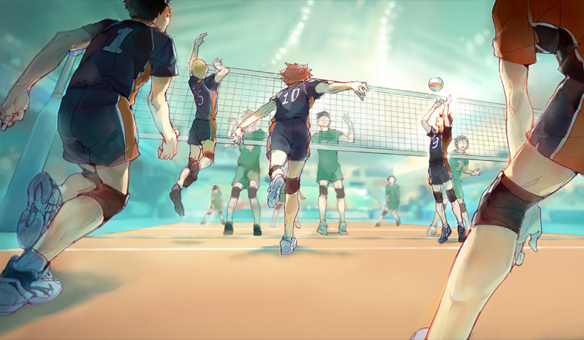 لوحة Haikyuu! – قطعة واحدة – برشة أحجام | ديكور دارك