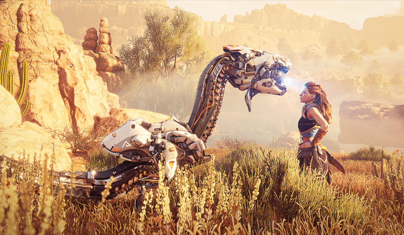 لوحة Horizon Zero Dawn – قطعة واحدة – برشة أحجام | ديكور دارك