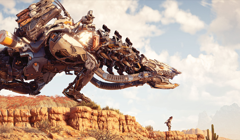 لوحة Horizon Zero Dawn – قطعة واحدة – برشة أحجام | ديكور دارك