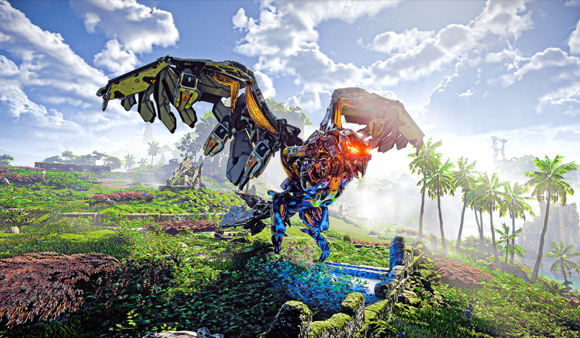 لوحة Horizon Zero Dawn – قطعة واحدة – برشة أحجام | ديكور دارك
