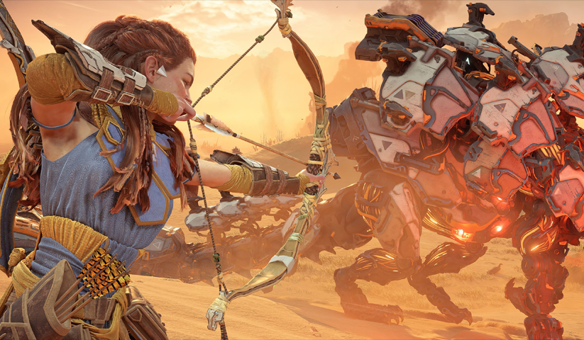لوحة Horizon Zero Dawn – قطعة واحدة – برشة أحجام | ديكور دارك