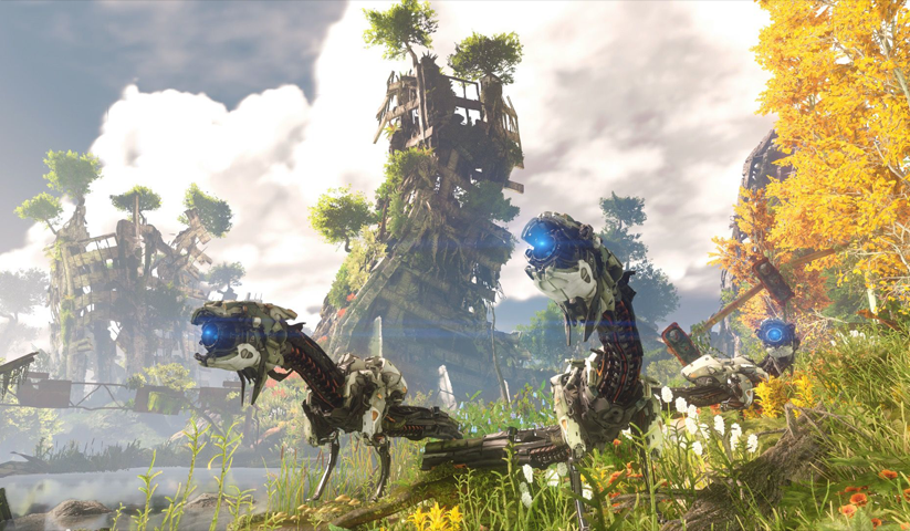 لوحة Horizon Zero Dawn – قطعة واحدة – برشة أحجام | ديكور دارك
