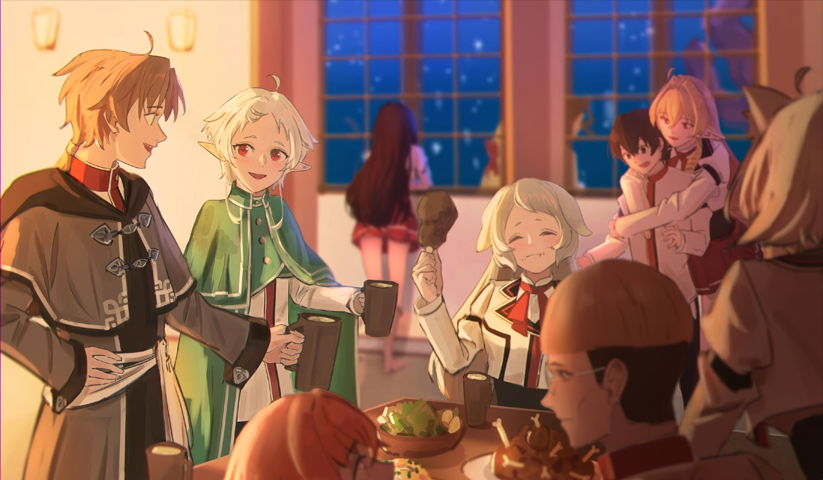 لوحة Jobless Reincarnation – قطعة واحدة – برشة أحجام | ديكور دارك