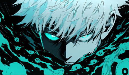 لوحة Jujutsu Kaisen – قطعة واحدة – برشة أحجام | ديكور دارك