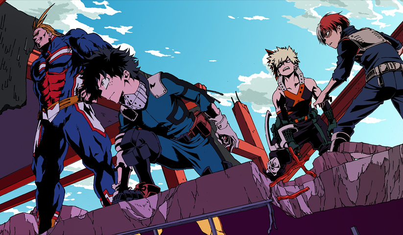 لوحة My Hero Academia – قطعة واحدة – برشة أحجام | ديكور دارك