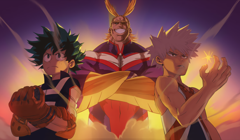 لوحة My Hero Academia – قطعة واحدة – برشة أحجام | ديكور دارك