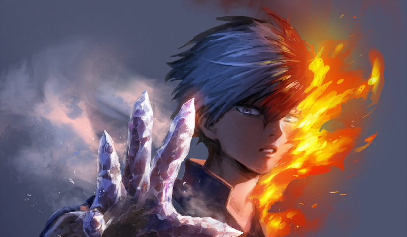 لوحة My Hero Academia – قطعة واحدة – برشة أحجام | ديكور دارك