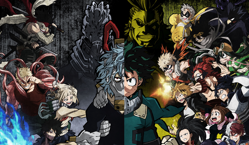 لوحة My Hero Academia – قطعة واحدة – برشة أحجام | ديكور دارك