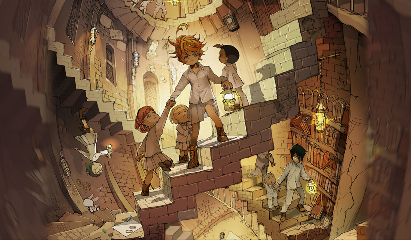 Promised Neverland – 1 Panneau – Plusieurs Tailles | Décoration Maison