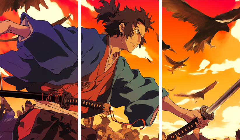 Samurai Champloo – 1 Panneau – Plusieurs Tailles | Décoration Maison