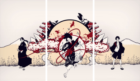 لوحة Samurai Champloo – قطعة واحدة – برشة أحجام | ديكور دارك