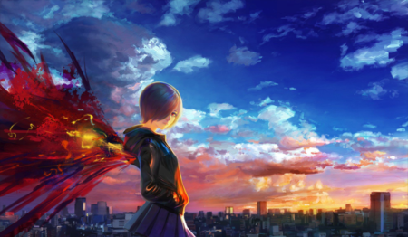 لوحة Tokyo Ghoul – قطعة واحدة – برشة أحجام | ديكور دارك