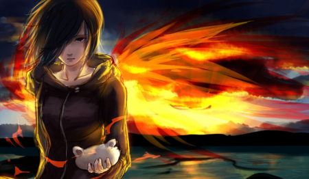 لوحة Tokyo Ghoul – قطعة واحدة – برشة أحجام | ديكور دارك