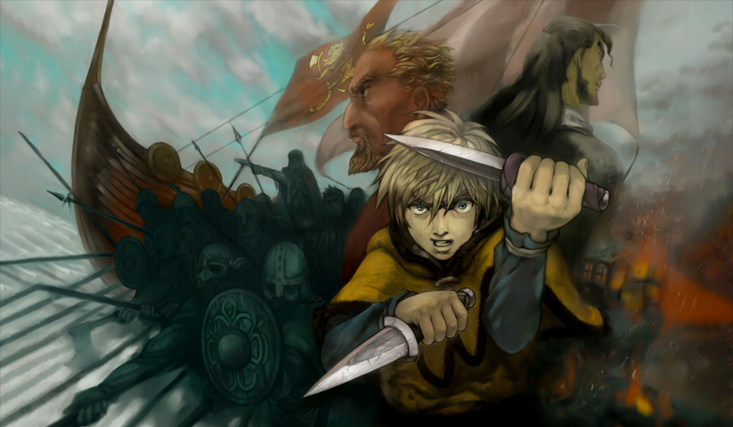 لوحة Vinland Saga – قطعة واحدة – برشة أحجام | ديكور دارك