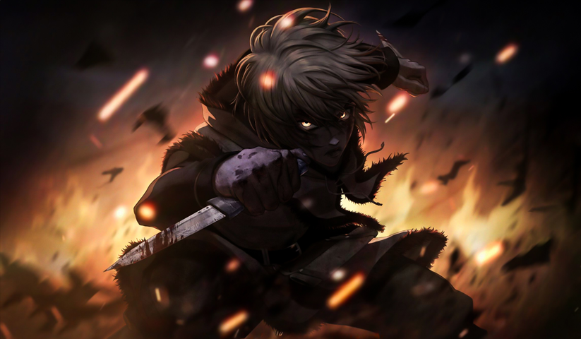 لوحة Vinland Saga – قطعة واحدة – برشة أحجام | ديكور دارك