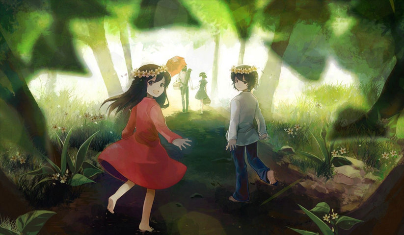 لوحة Wolf Children – قطعة واحدة – برشة أحجام | ديكور دارك