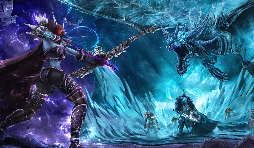 لوحة World of Warcraft – قطعة واحدة – برشة أحجام | ديكور دارك