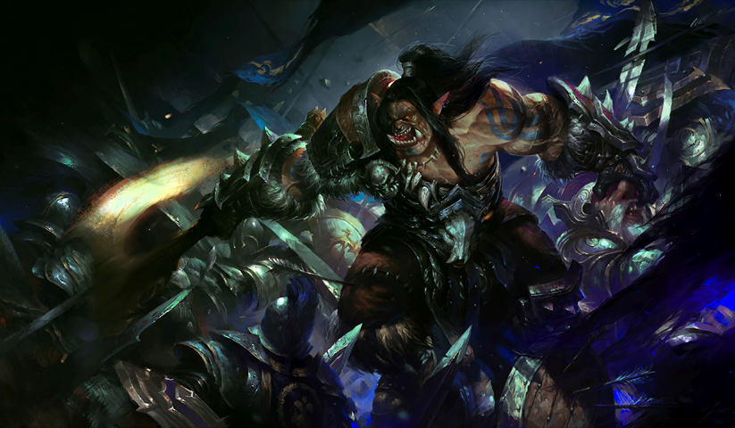 لوحة World of Warcraft – قطعة واحدة – برشة أحجام | ديكور دارك