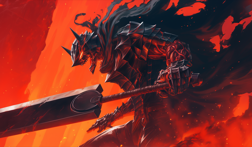 Berserk – 1 Panneau – Plusieurs Tailles | Décoration Maison