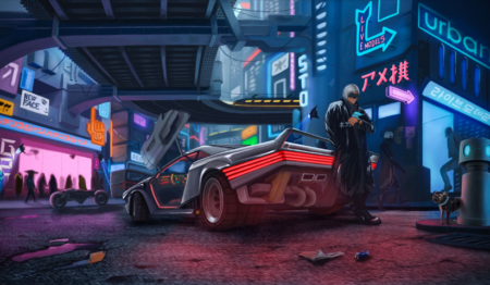 cyberpunk 2077 – 1 Panneau – Plusieurs Tailles | Décoration Maison