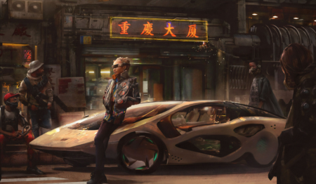 cyberpunk 2077 – 1 Panneau – Plusieurs Tailles | Décoration Maison