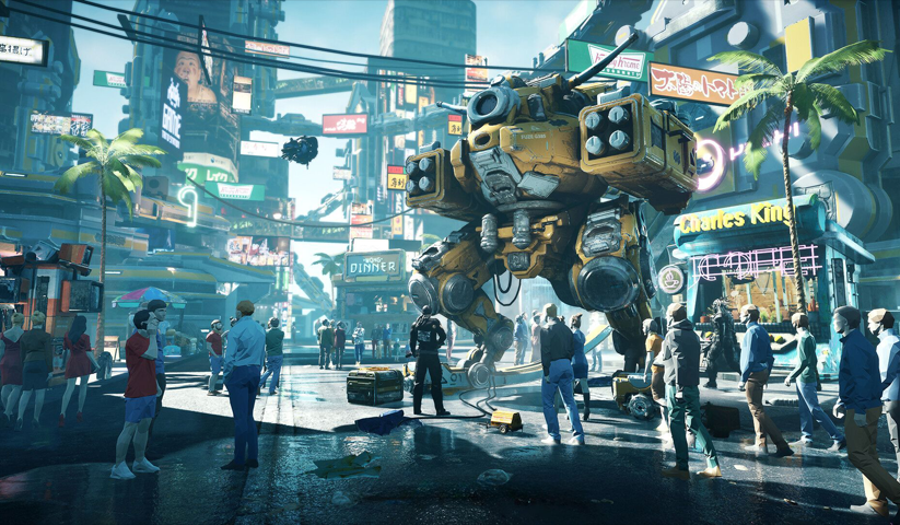 cyberpunk 2077 – 1 Panneau – Plusieurs Tailles | Décoration Maison