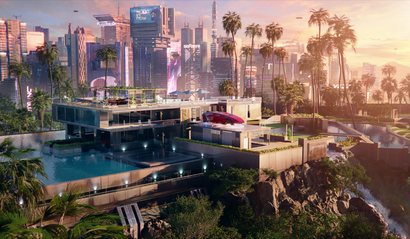 cyberpunk 2077 – 1 Panneau – Plusieurs Tailles | Décoration Maison