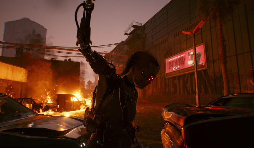 cyberpunk 2077 – 1 Panneau – Plusieurs Tailles | Décoration Maison